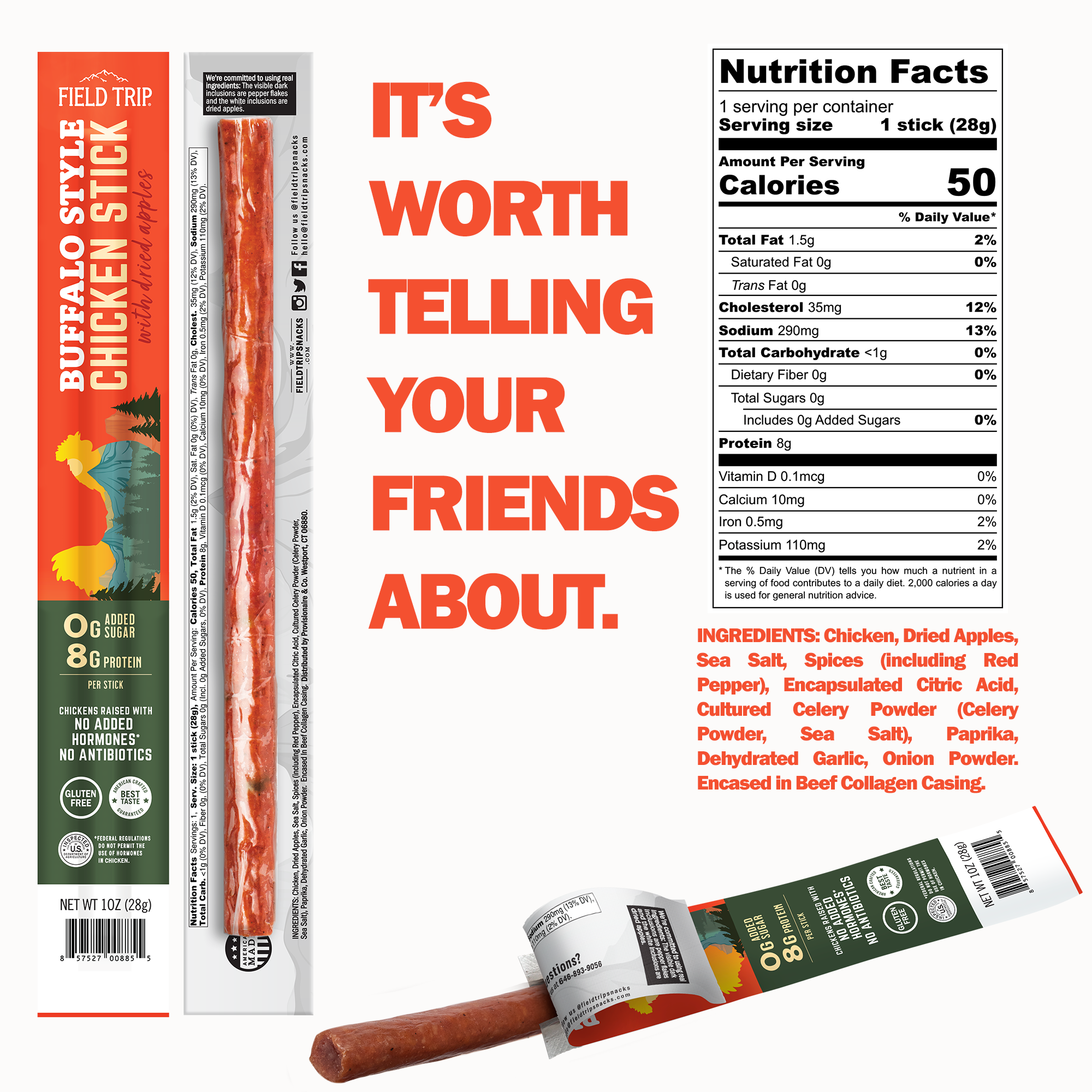 Buffalo Style Chicken Stick (1oz)
