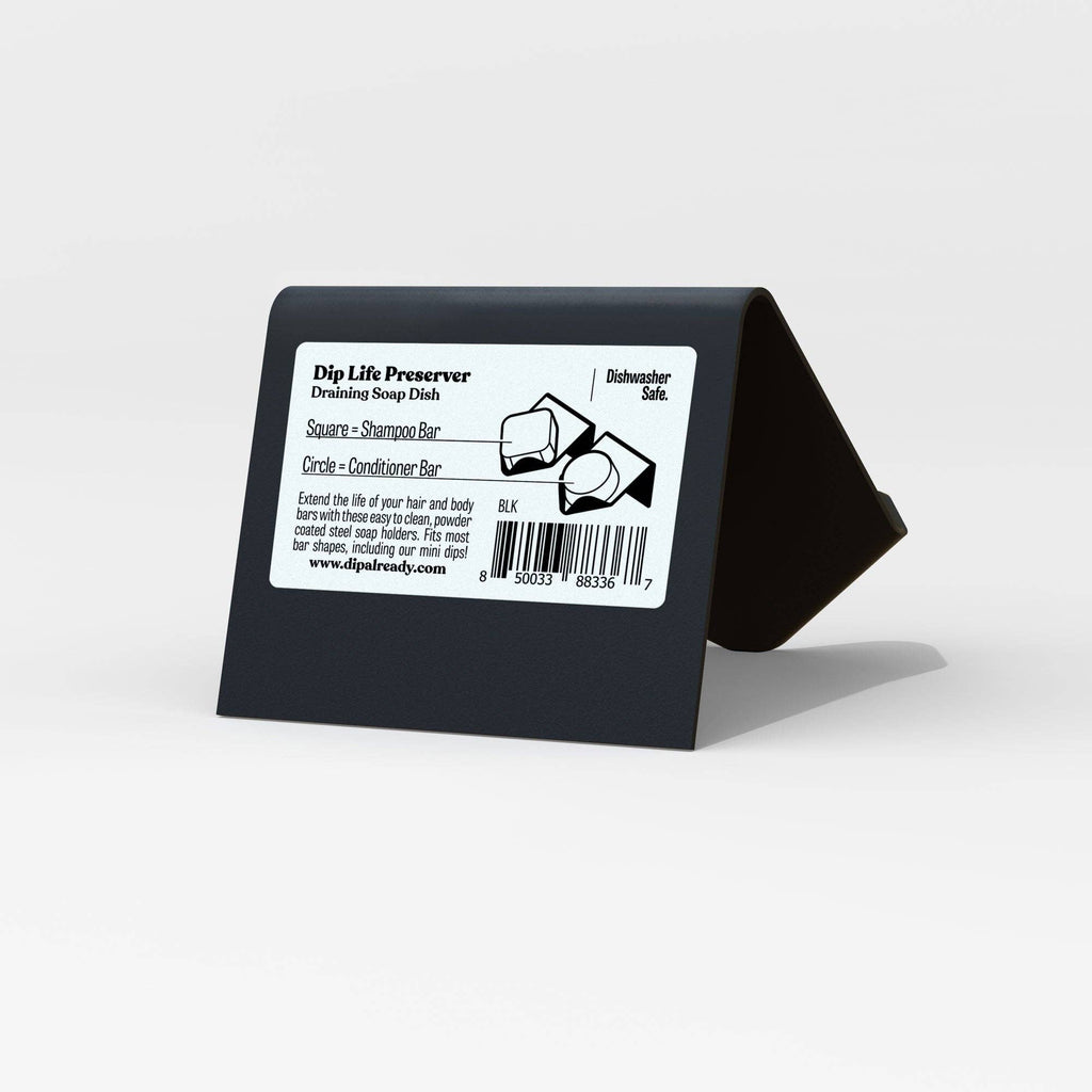DIP Life Preserver: Black Draining Soap Dish