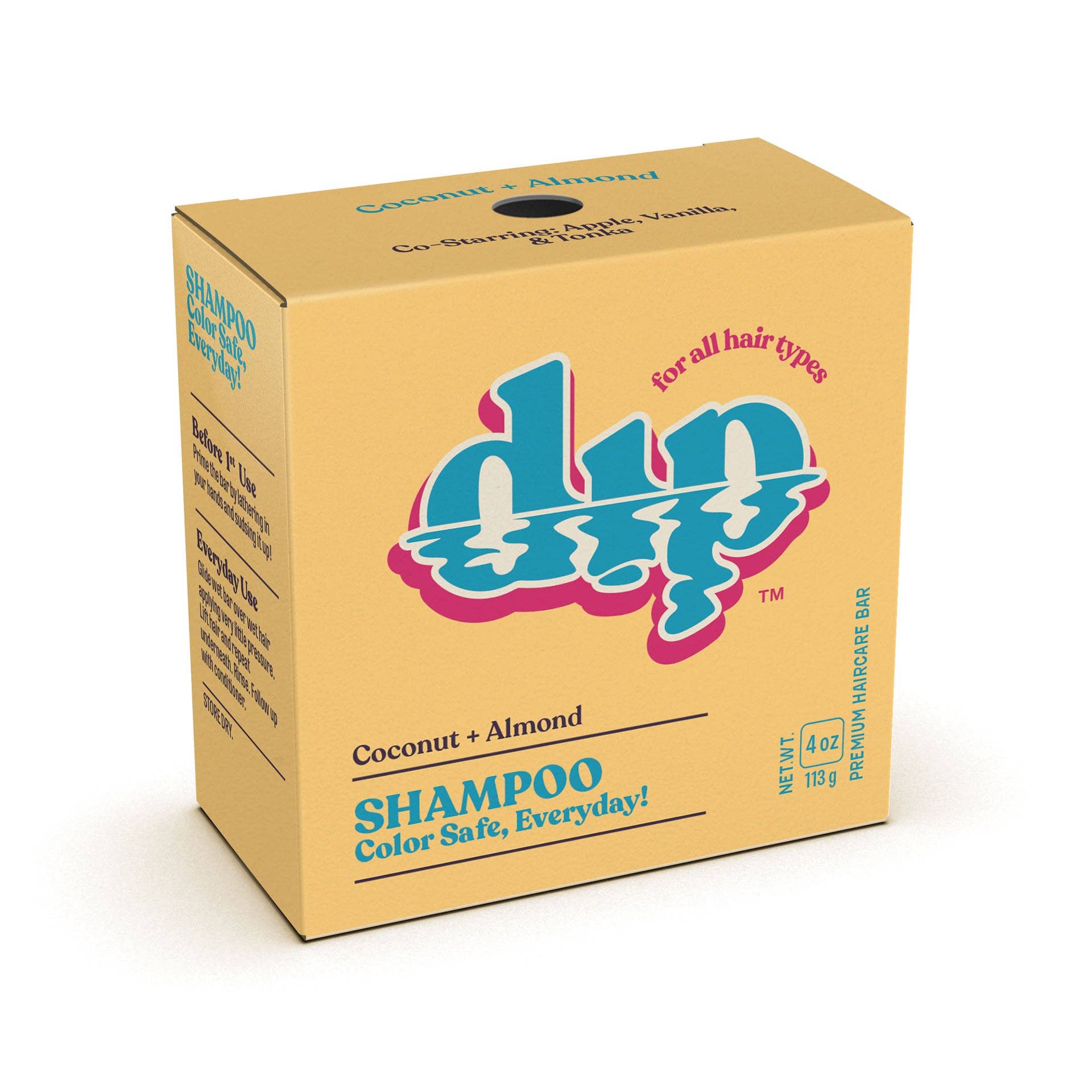 DIP Color Safe Shampoo Bar for Every Day - Coconut & Almond