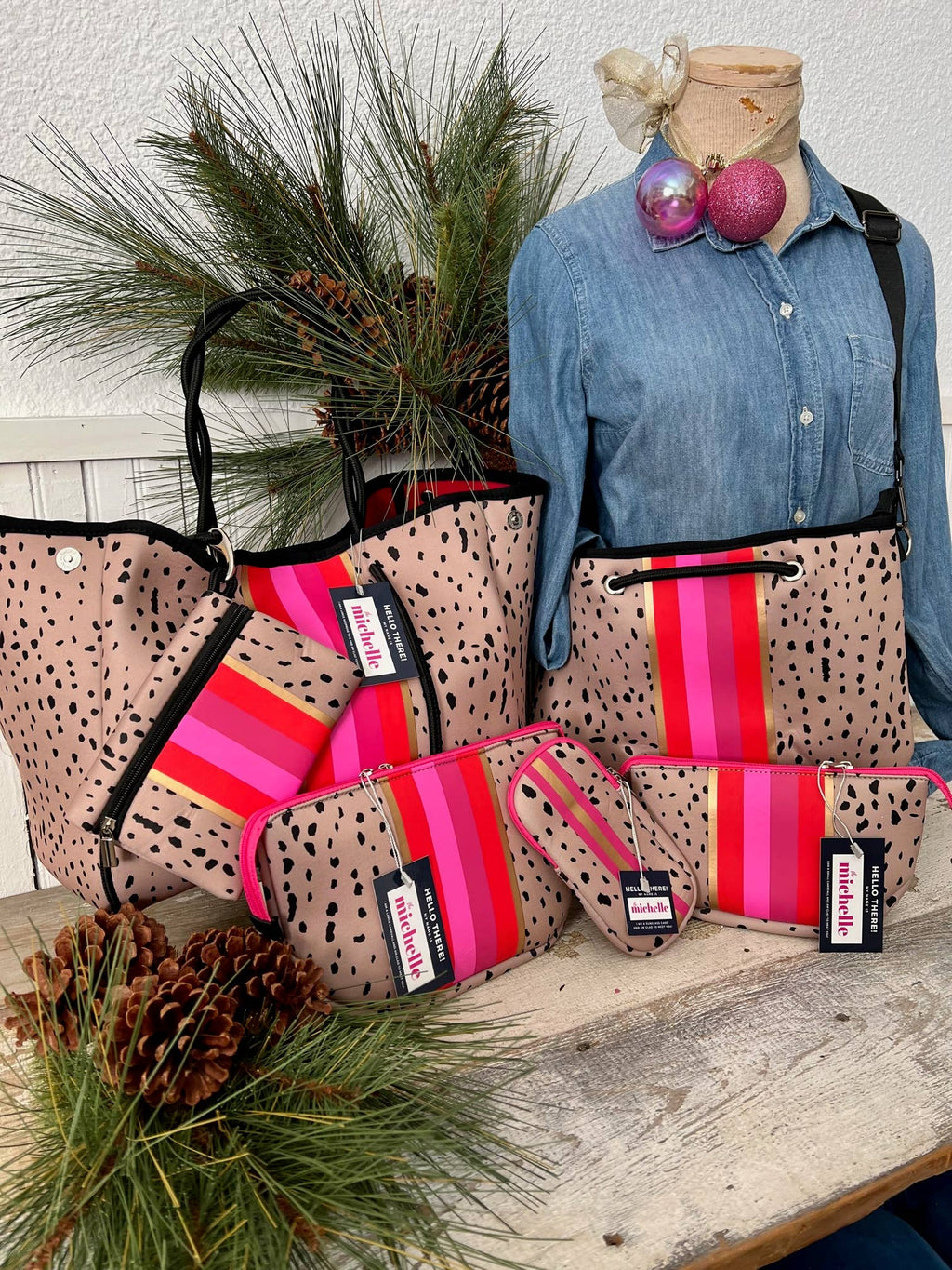 The Michelle Small Neoprene Makeup Bag