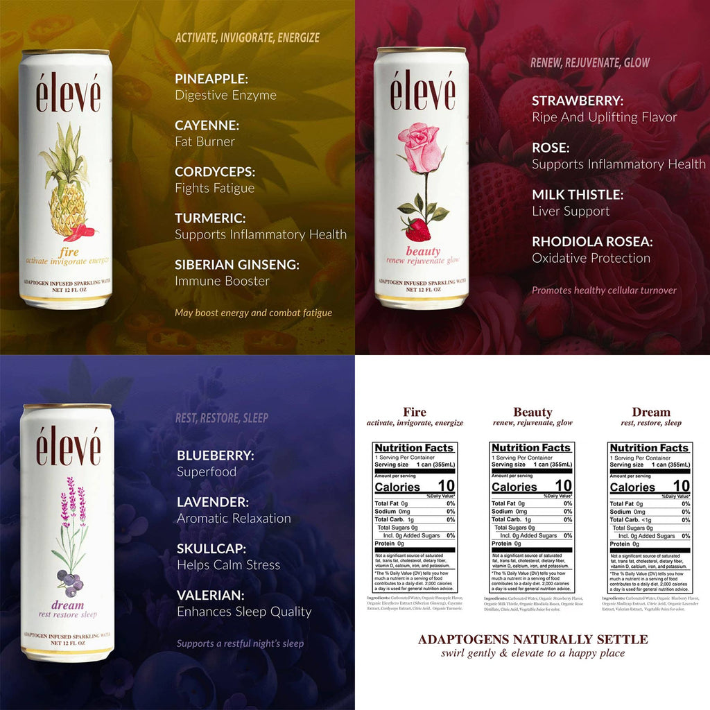 Eleve Adoptogen Infused Sparking Water