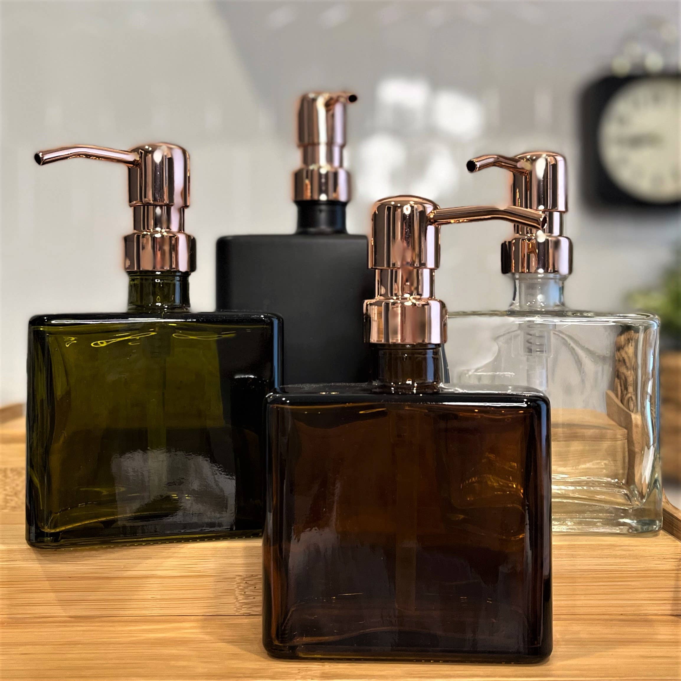 Urban Square Recycled Glass Soap Dispenser