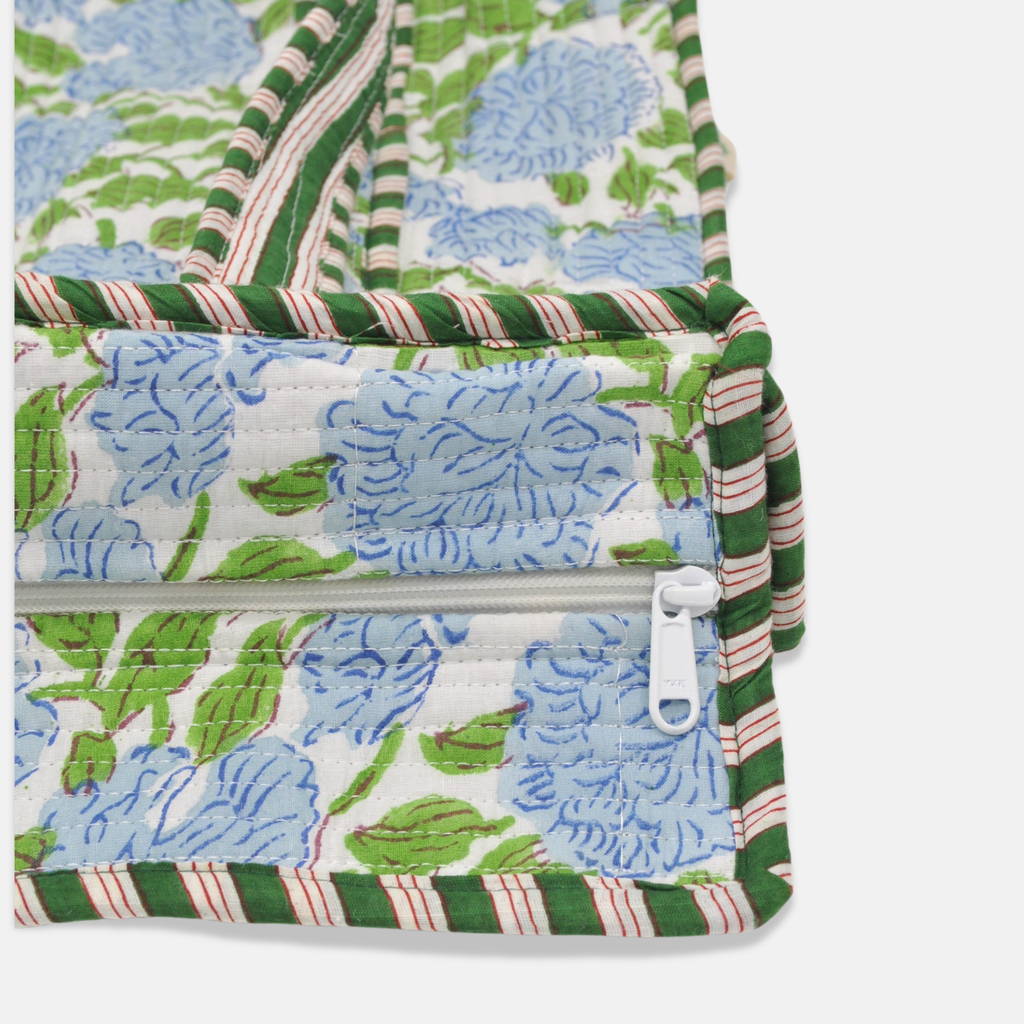 Cotton Floral Tote, Hydrangea and Chrysanthemum