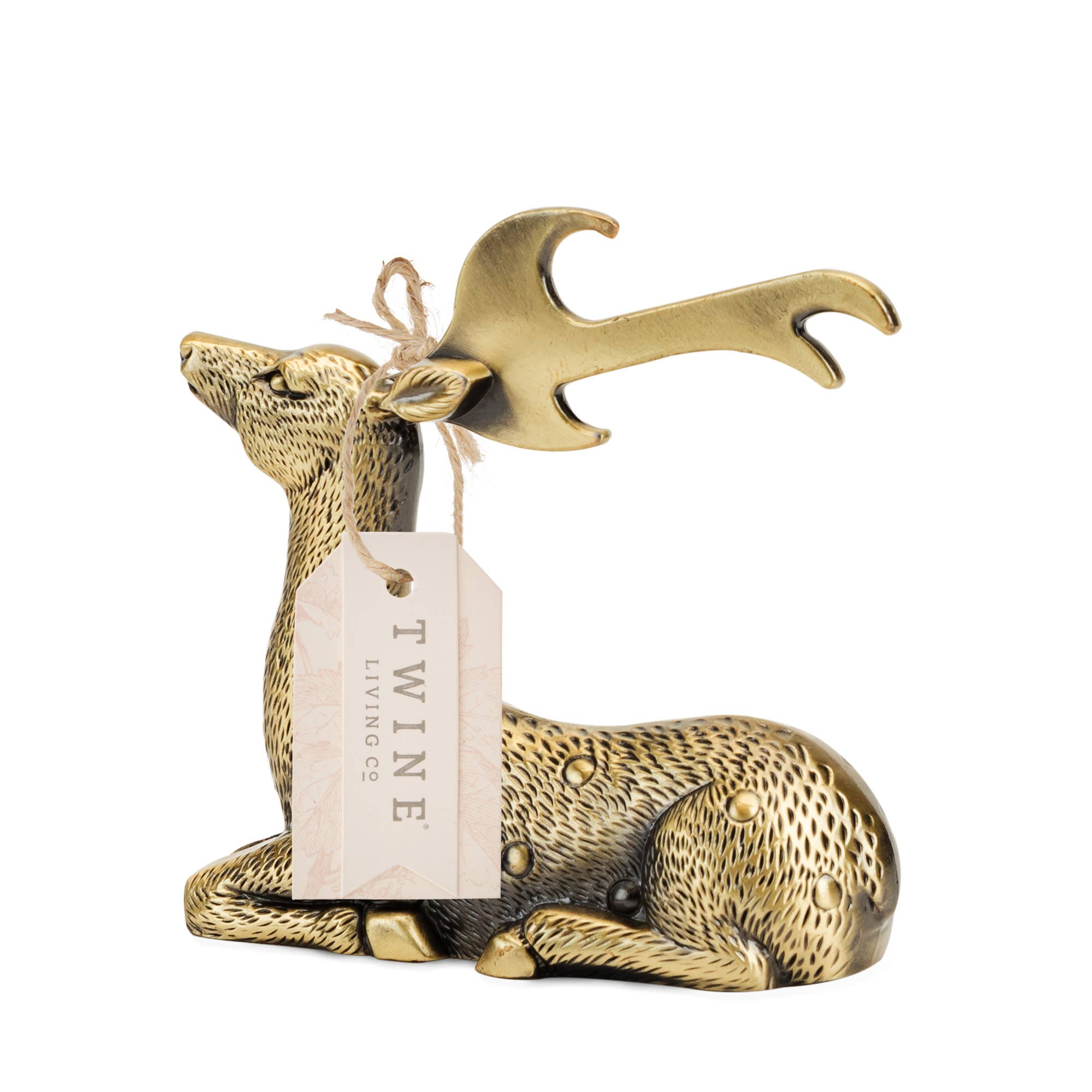 Gilded Brass Finished Deer Beer Bottle Opener