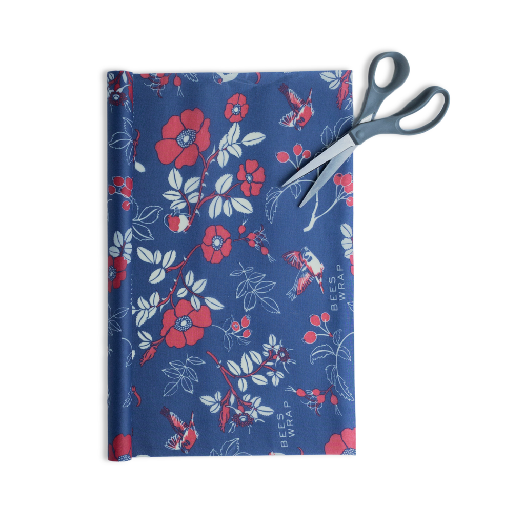 Cut-to-Size Roll Beeswax Food Wrap - Botanical Print