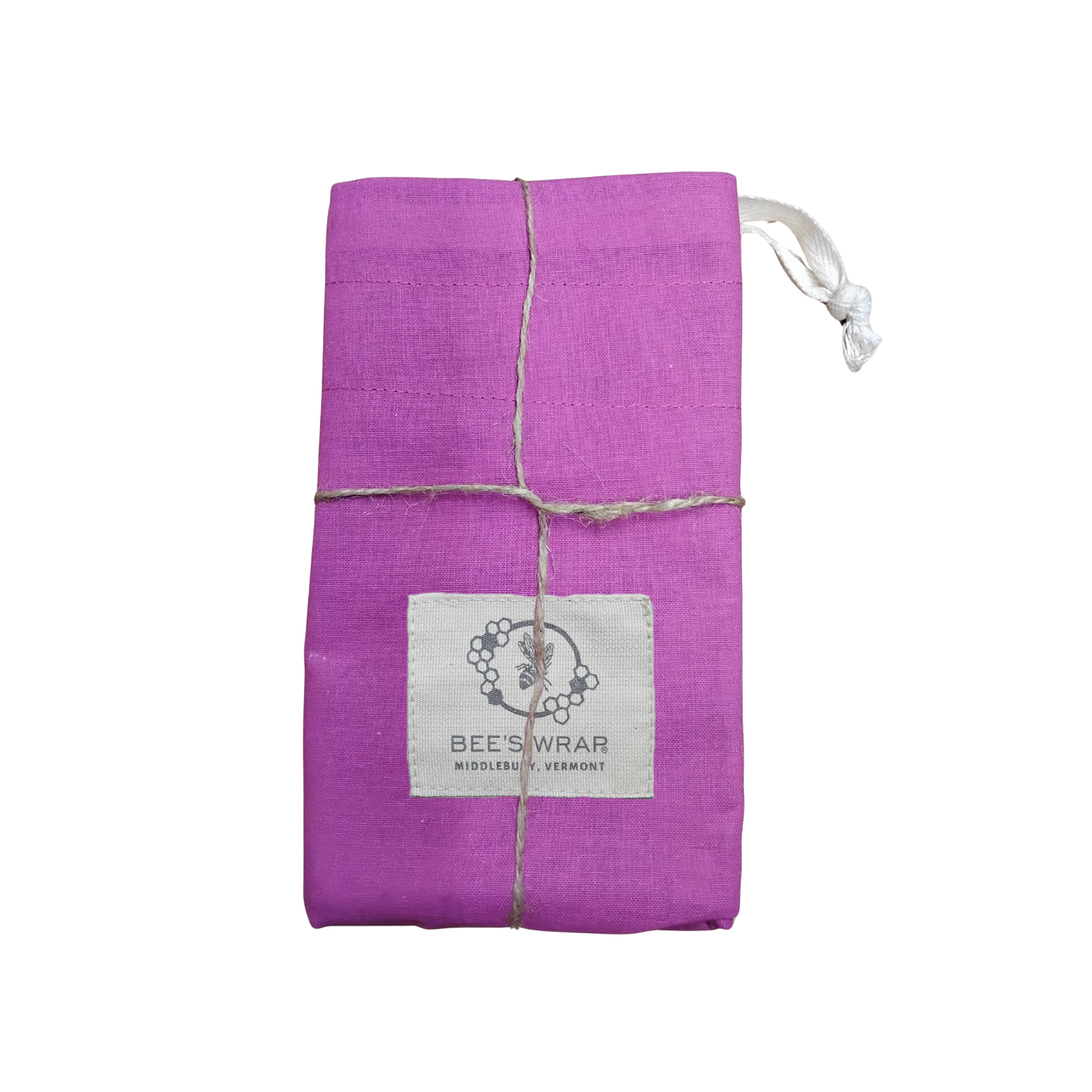 Artisan Bread Bag - Magenta, Meadow Magic lined