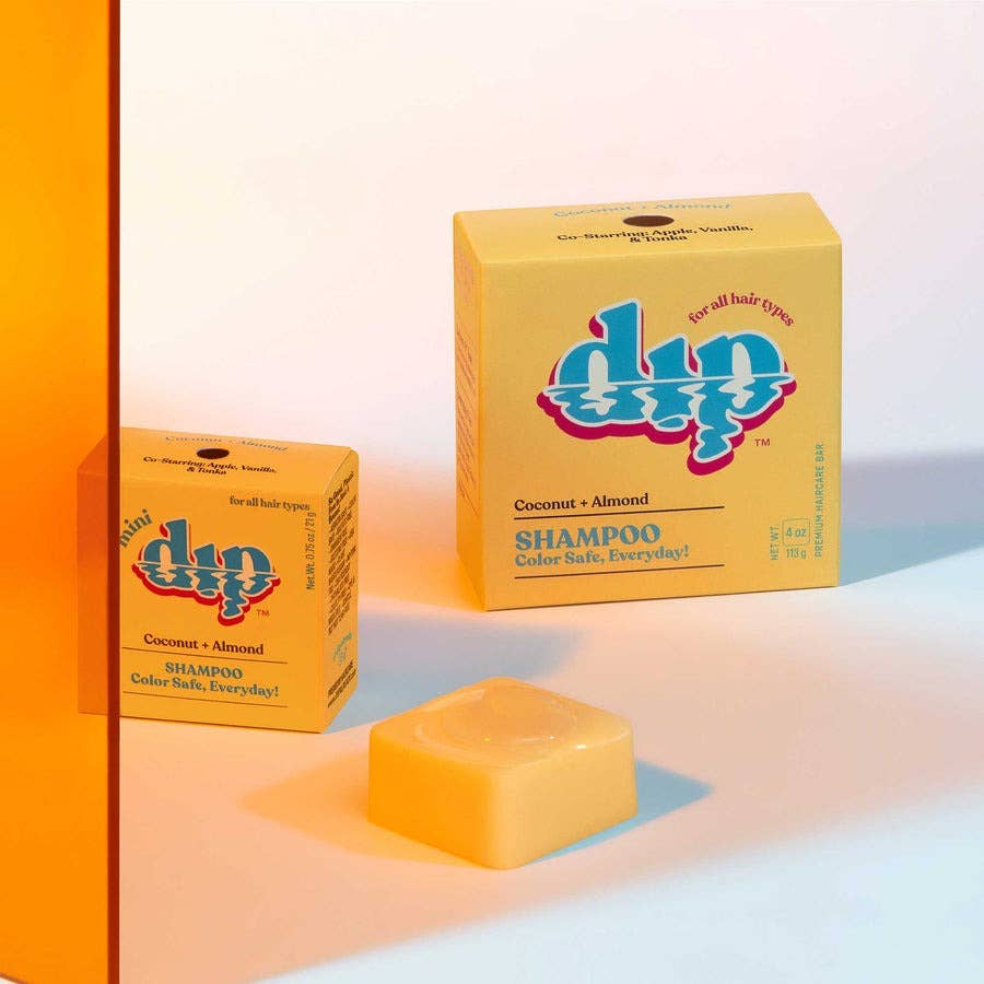 DIP Mini Dip Color Safe Shampoo Bar for Every Day - Coconut & Almond