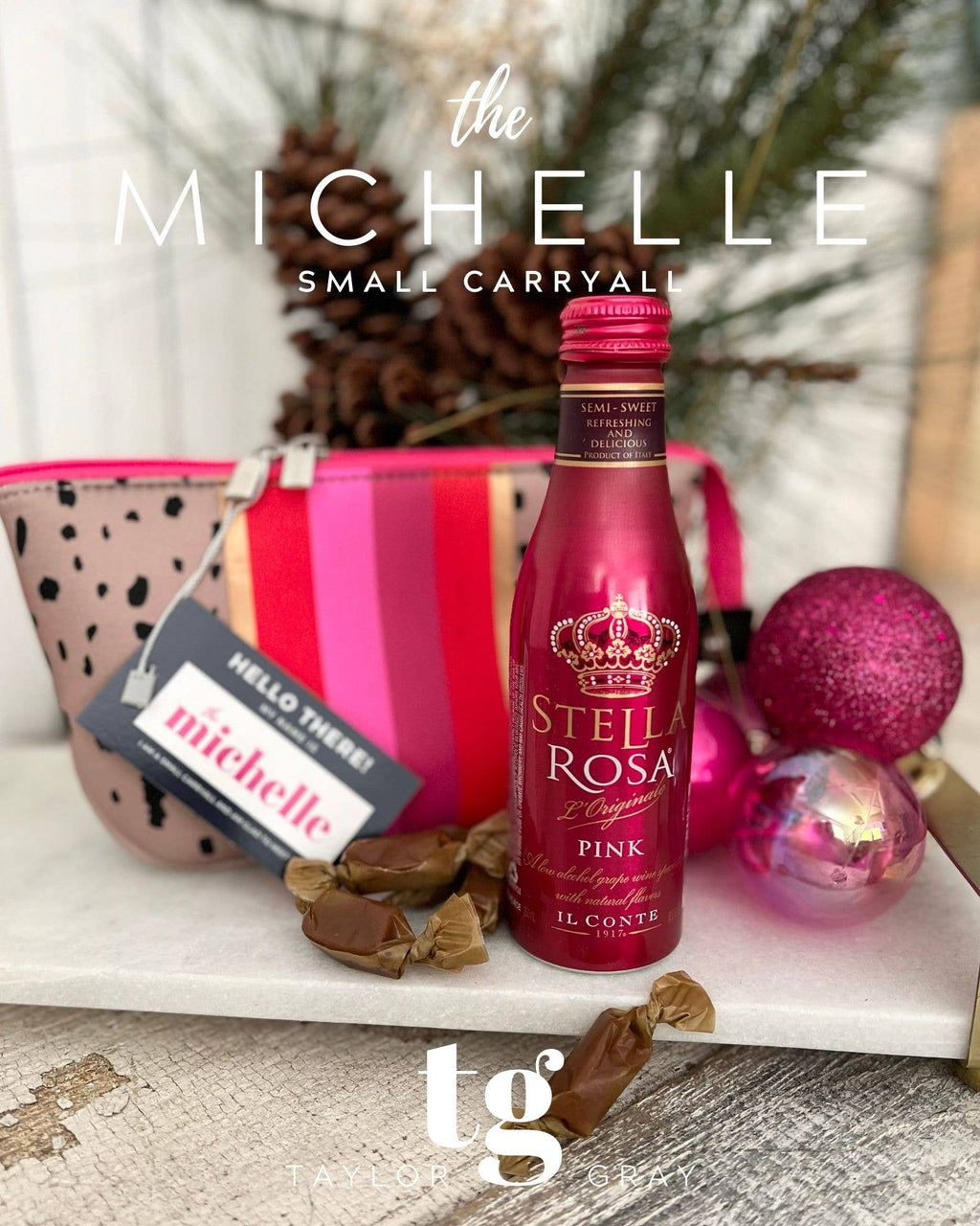 The Michelle Small Neoprene Makeup Bag