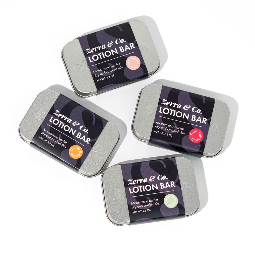 Lotion Bar | Solid Moisturizer in Plastic-Refillable Tin