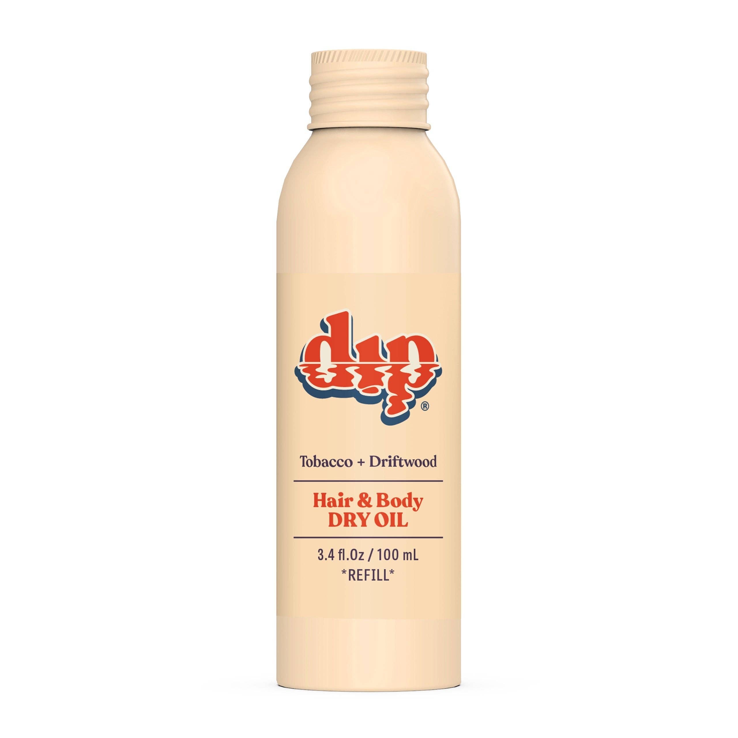 DIP REFILL Hair & Body Dry Oil - Tobacco & Driftwood