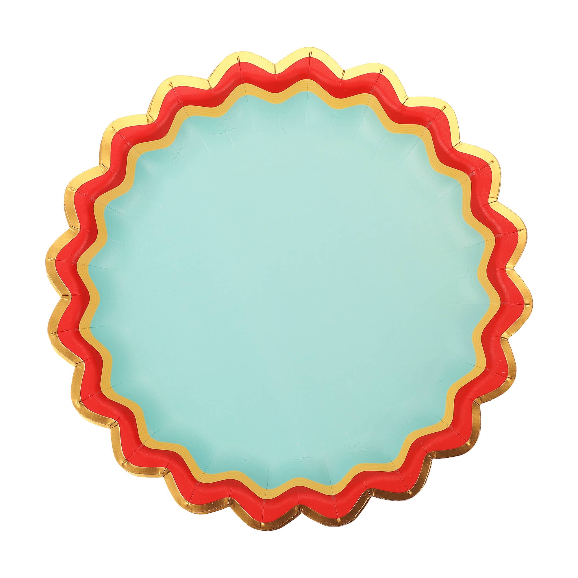 Rainbow Ric Rac Assorted Dessert Plate Set