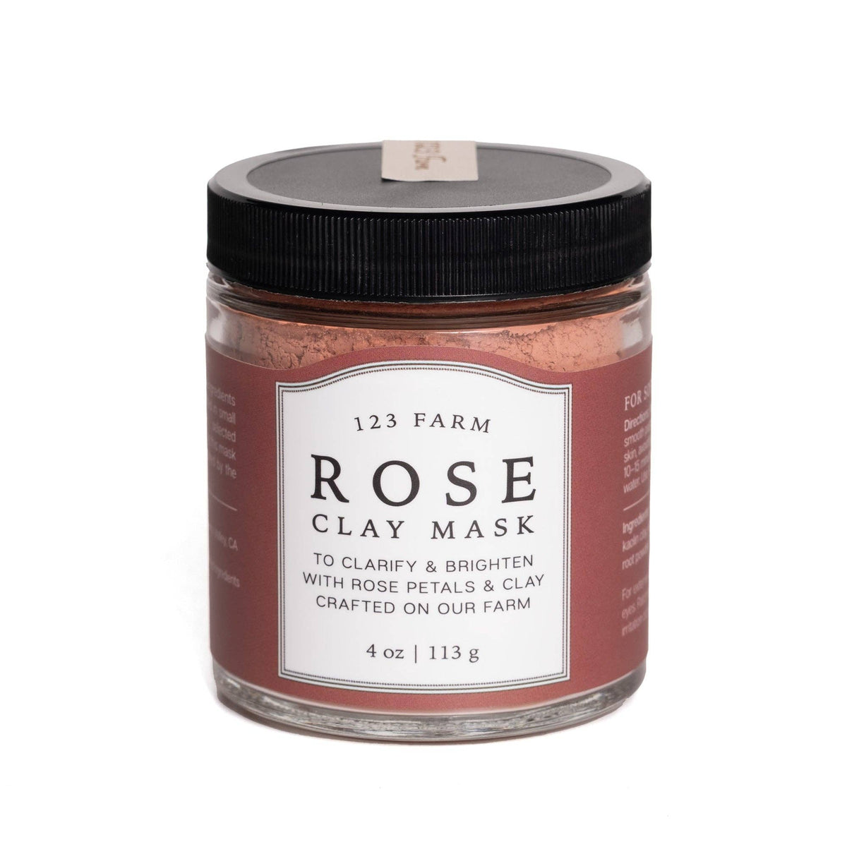 Rose Clay Face Mask | Clarify & Brighten, 4 oz