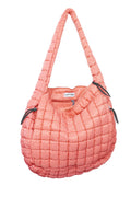 Coral Oversized Quilted Women's Tote Bag