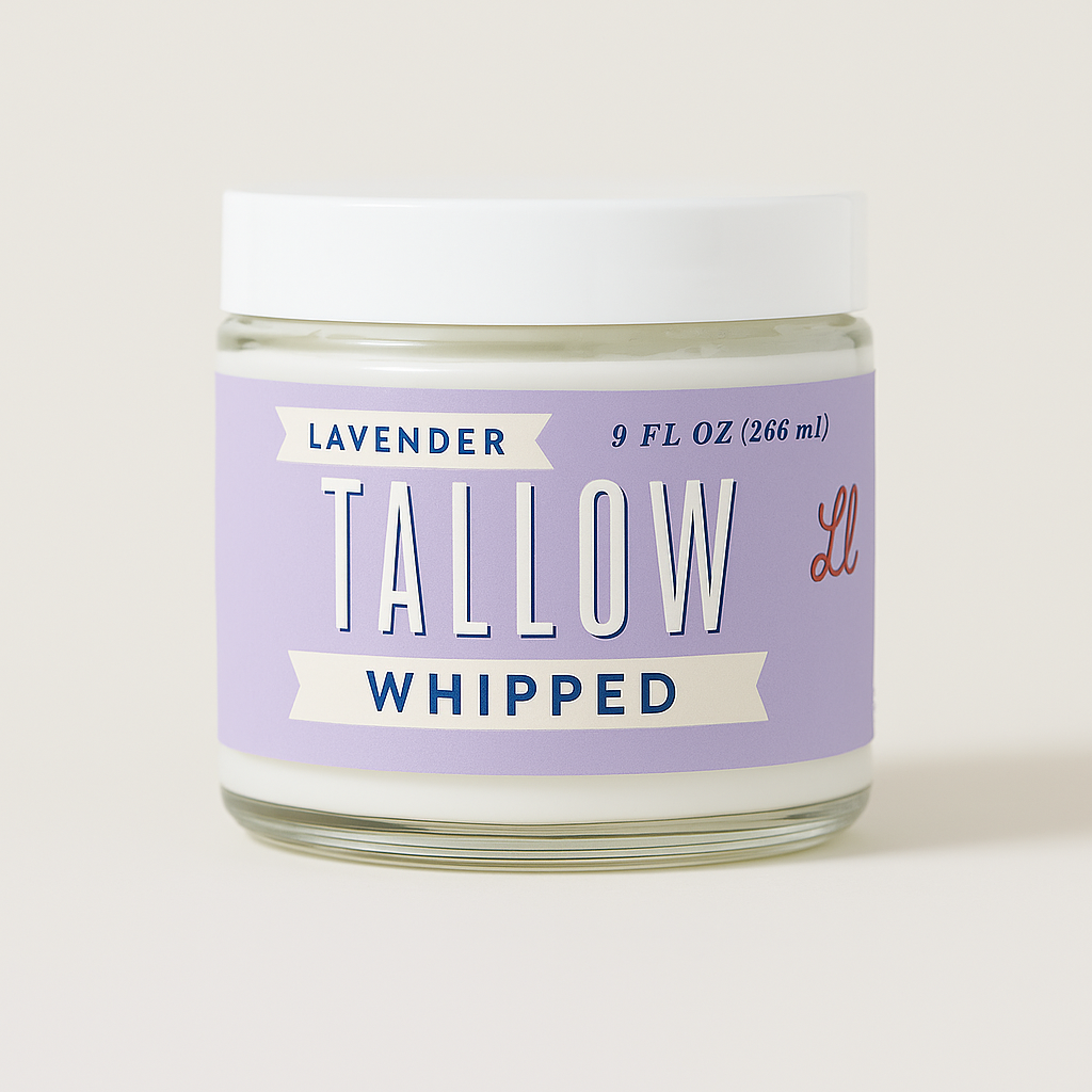 Lavender Whipped Tallow Moisturizer | Natural Beef Tallow Lotion