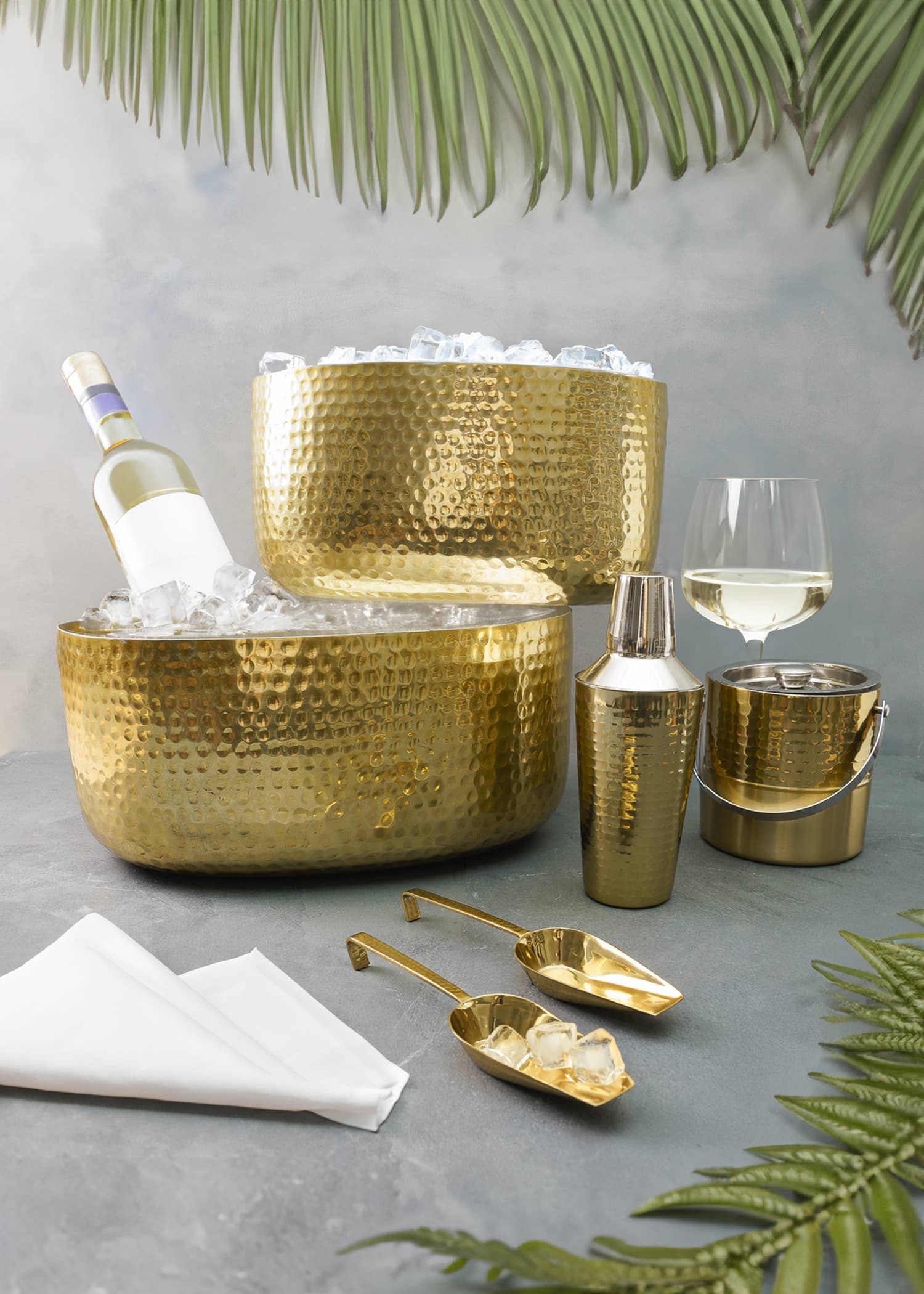 Gold Barware Set, S/6, 2