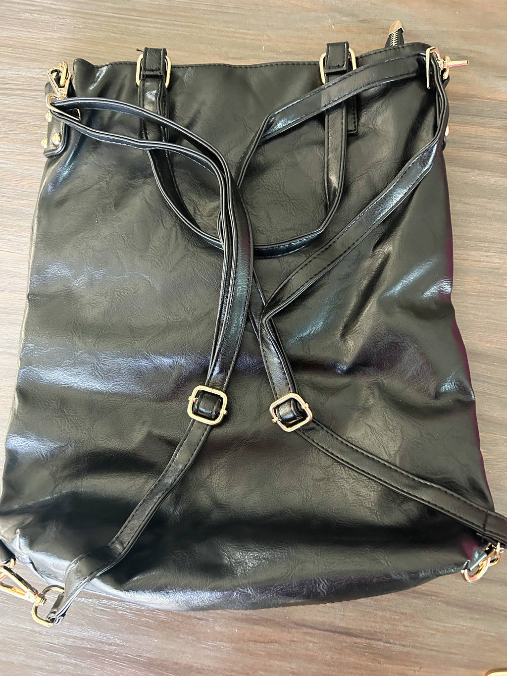 Softest Vegan Leather Backpack Convertible Crossbody Bag