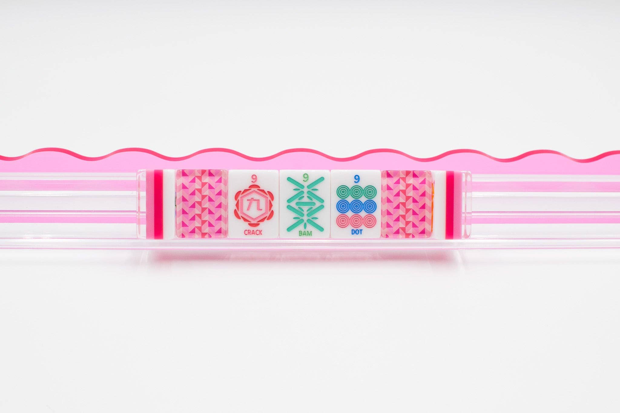 Crystal Prism Pink | Mahjong with Bold Angles and Vibrant Vibes