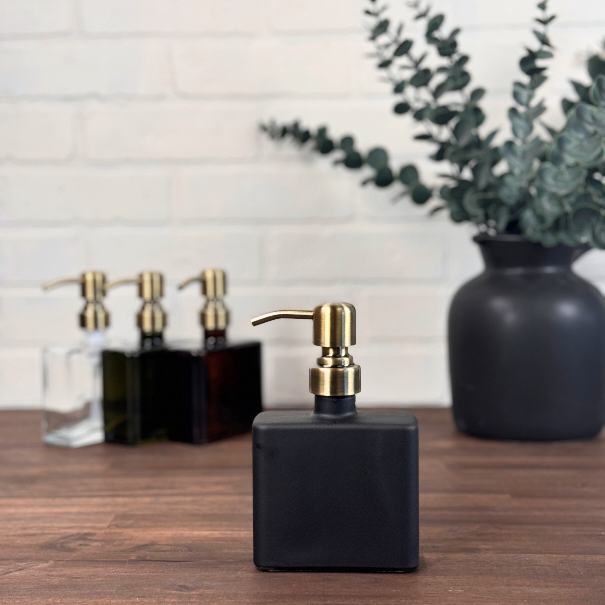 Urban Square Recycled Glass Soap Dispenser