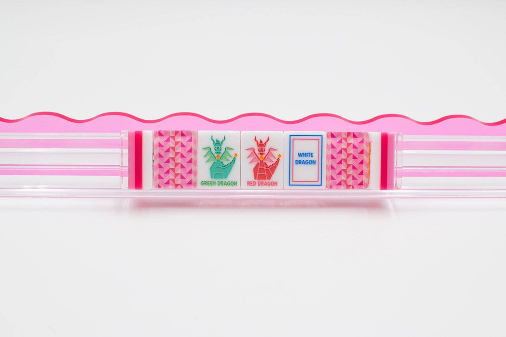 Crystal Prism Pink | Mahjong with Bold Angles and Vibrant Vibes