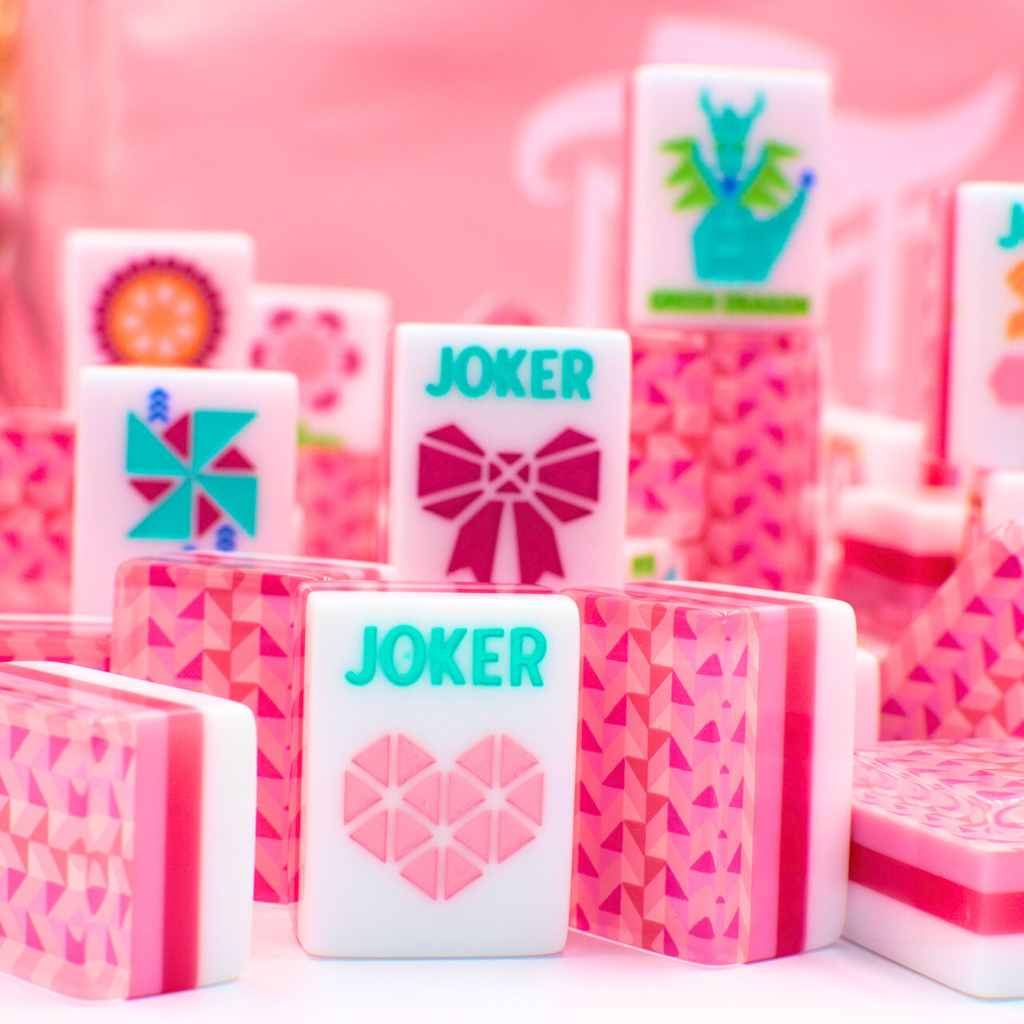 Crystal Prism Pink | Mahjong with Bold Angles and Vibrant Vibes