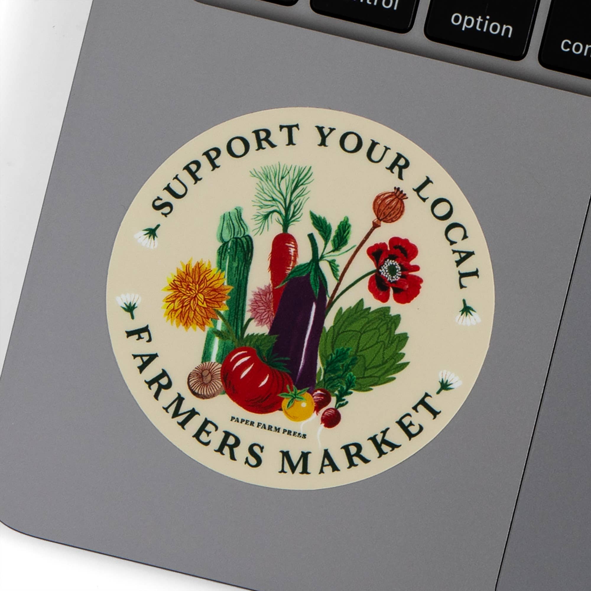 Support Your Local Farmers Market Decal Sticker