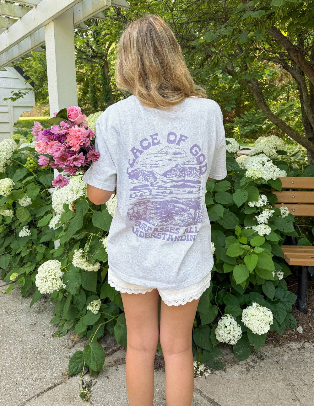 Peace of God Grey Unisex Tee