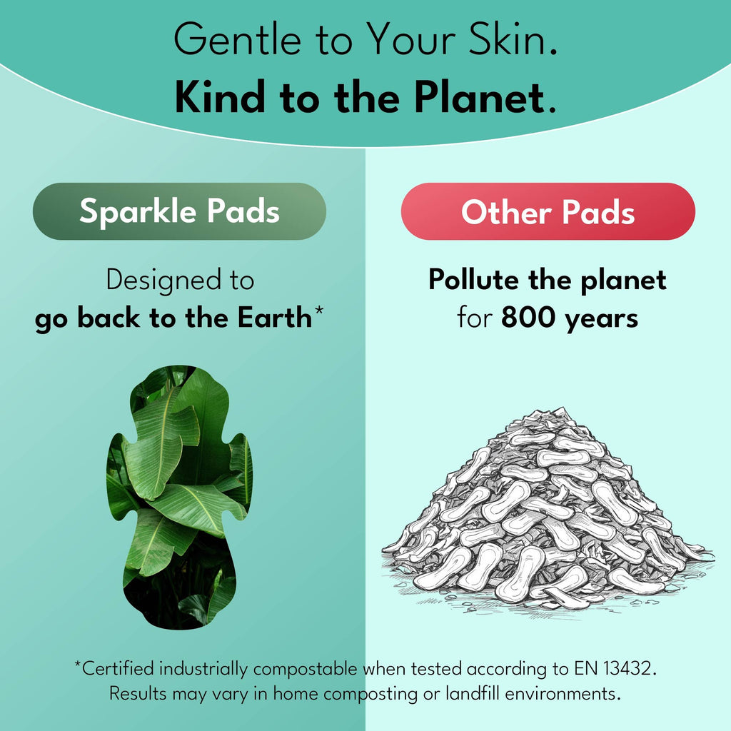Sparkle Plant-based Ultra Thin Pads - Super 10ct - Day time