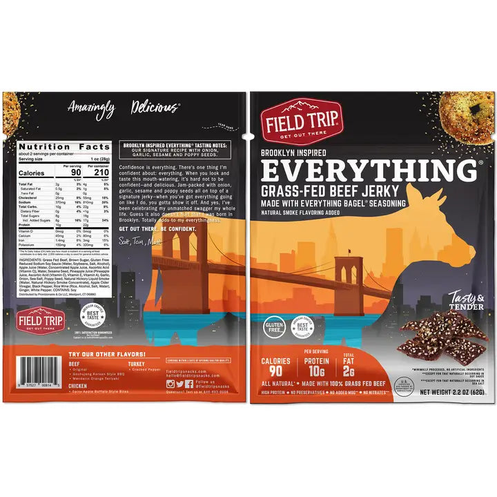 Everything Bagel Seasoned Beef Jerky (2.2oz)