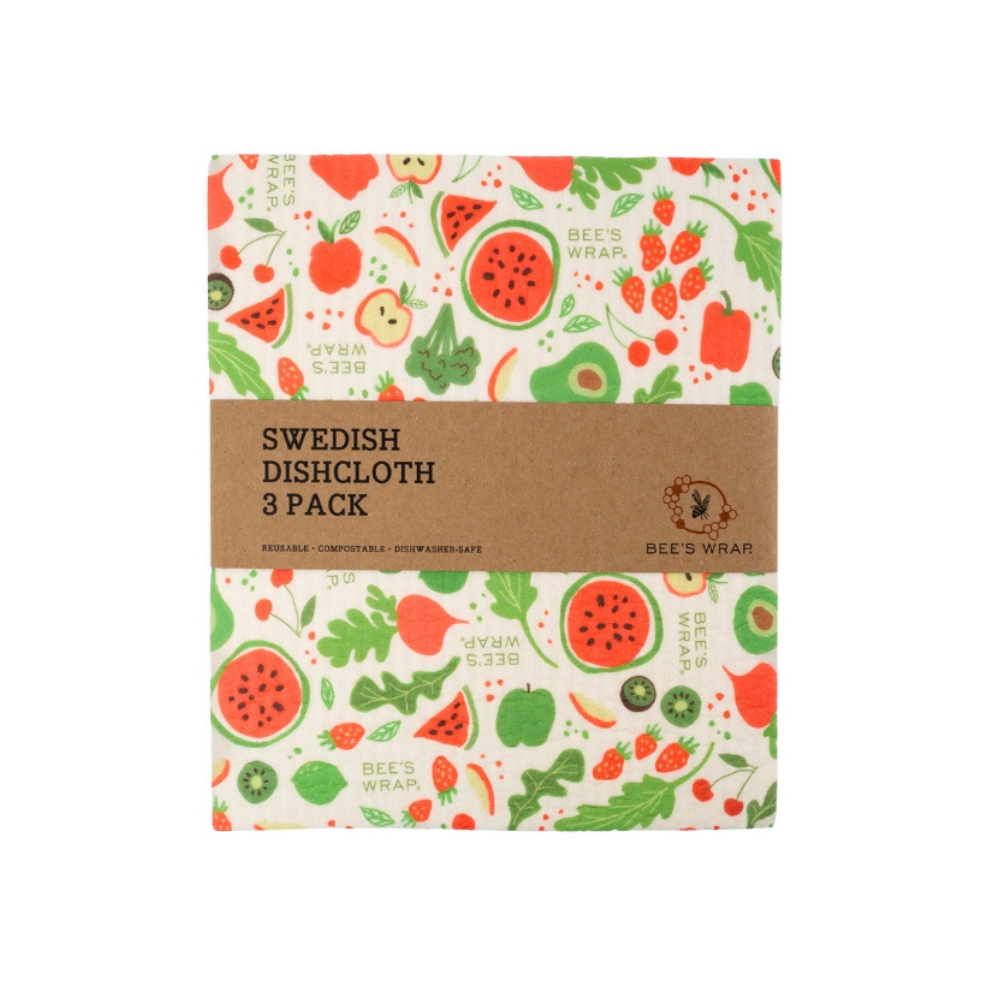 Swedish Dishcloth 3 Pack - Garden Party Prints