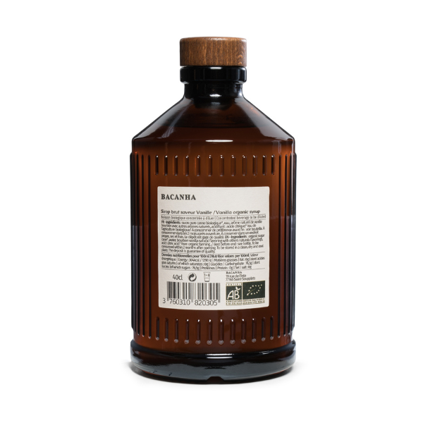 Bacanha Organic Vanilla Syrup 13.5oz