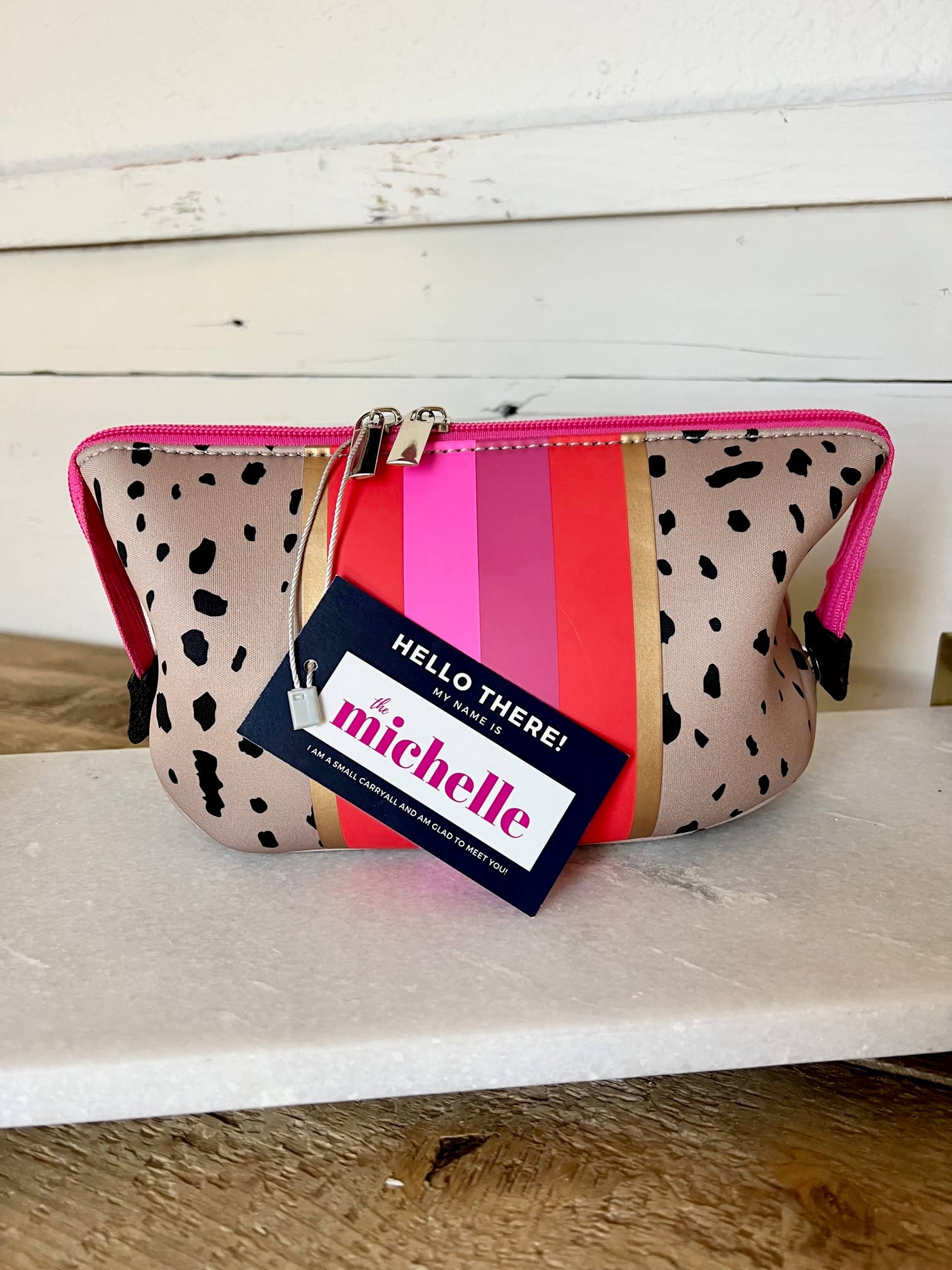 The Michelle Small Neoprene Makeup Bag