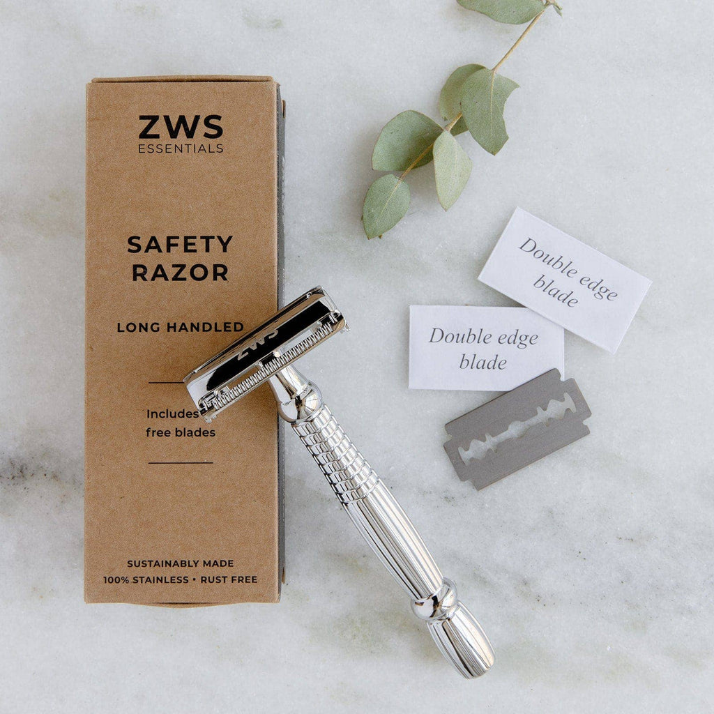 Zero Waste Safety Razor - Sustainable Razor - 10 Free Blades