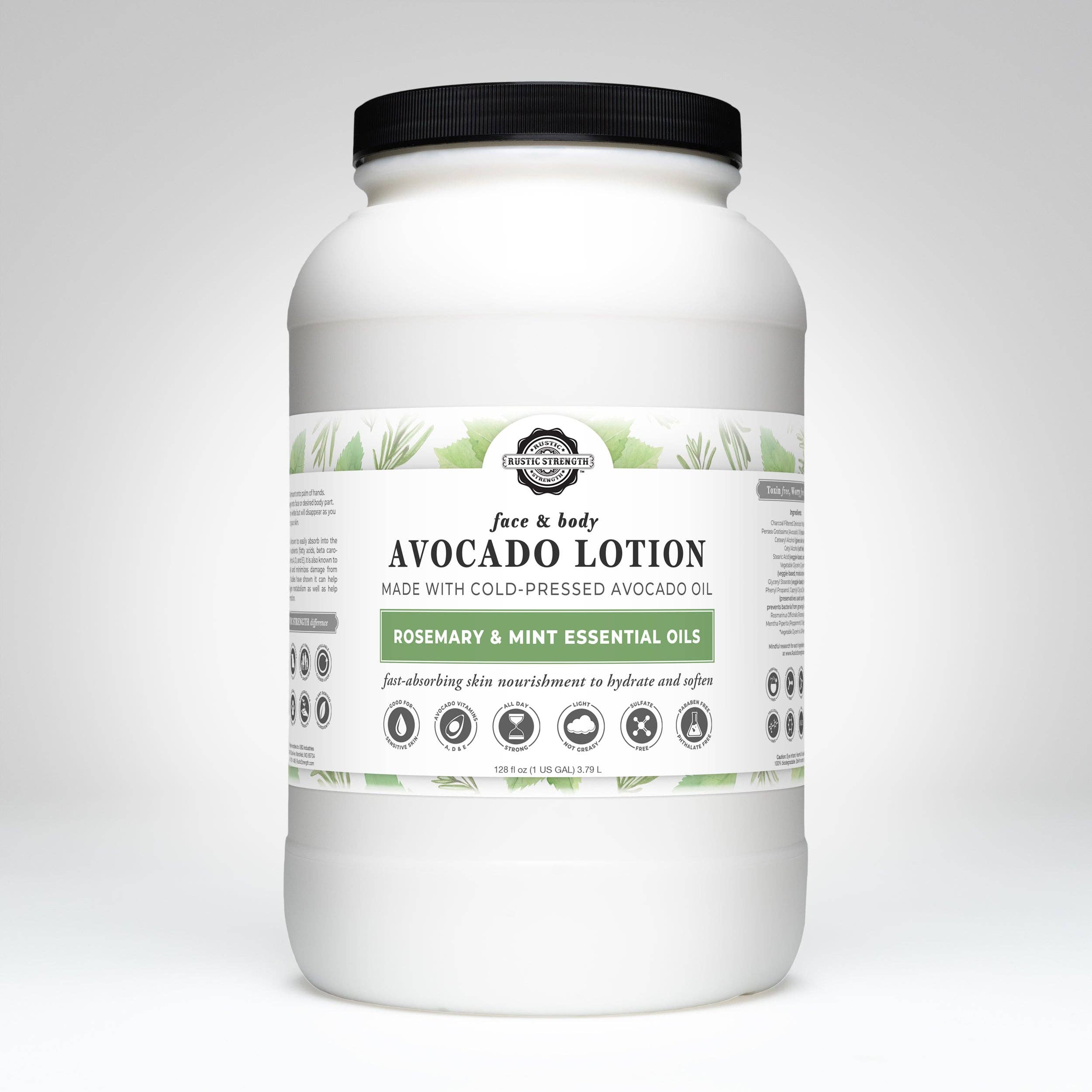 Rustic Strength Avocado Lotion for Face & Body