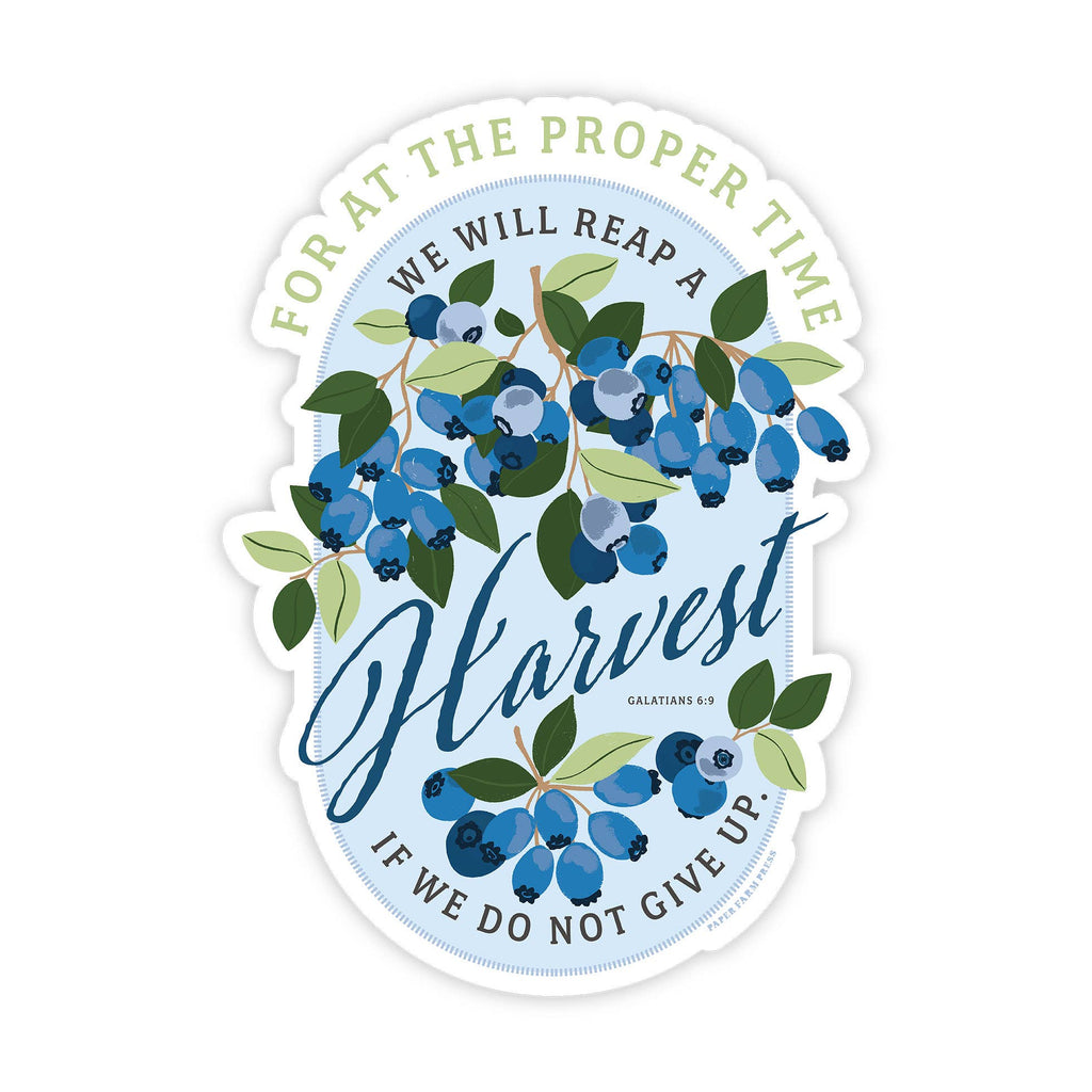 Blueberry Faith Decal Sticker