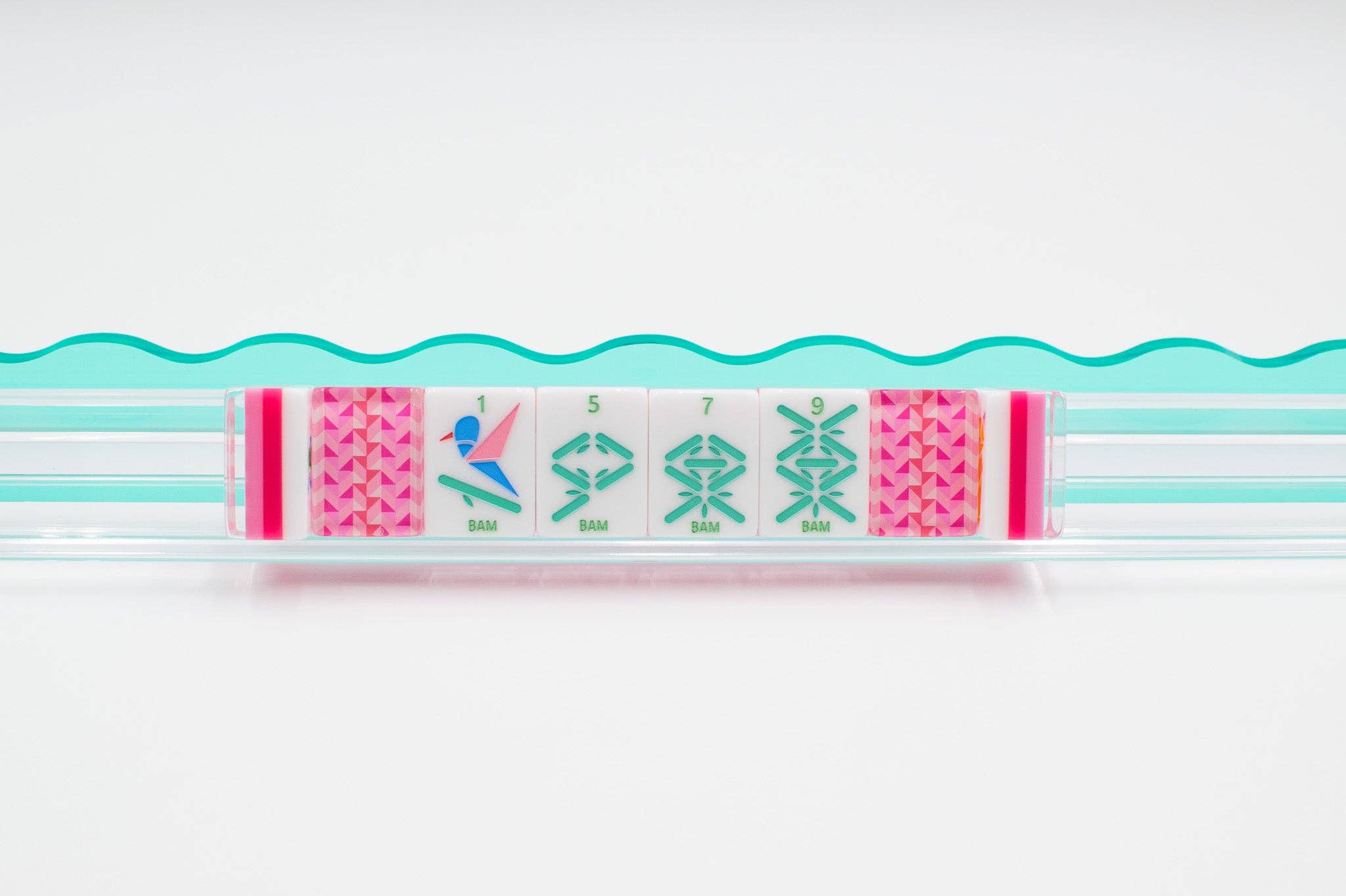 Crystal Prism Pink | Mahjong with Bold Angles and Vibrant Vibes