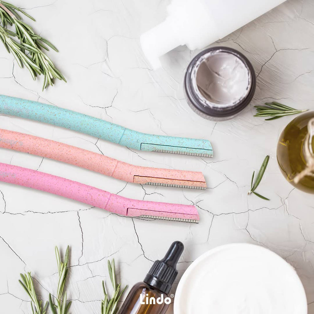 EcoPro Face & Brow Ecorazor with travel pouch - 3pcs/pk