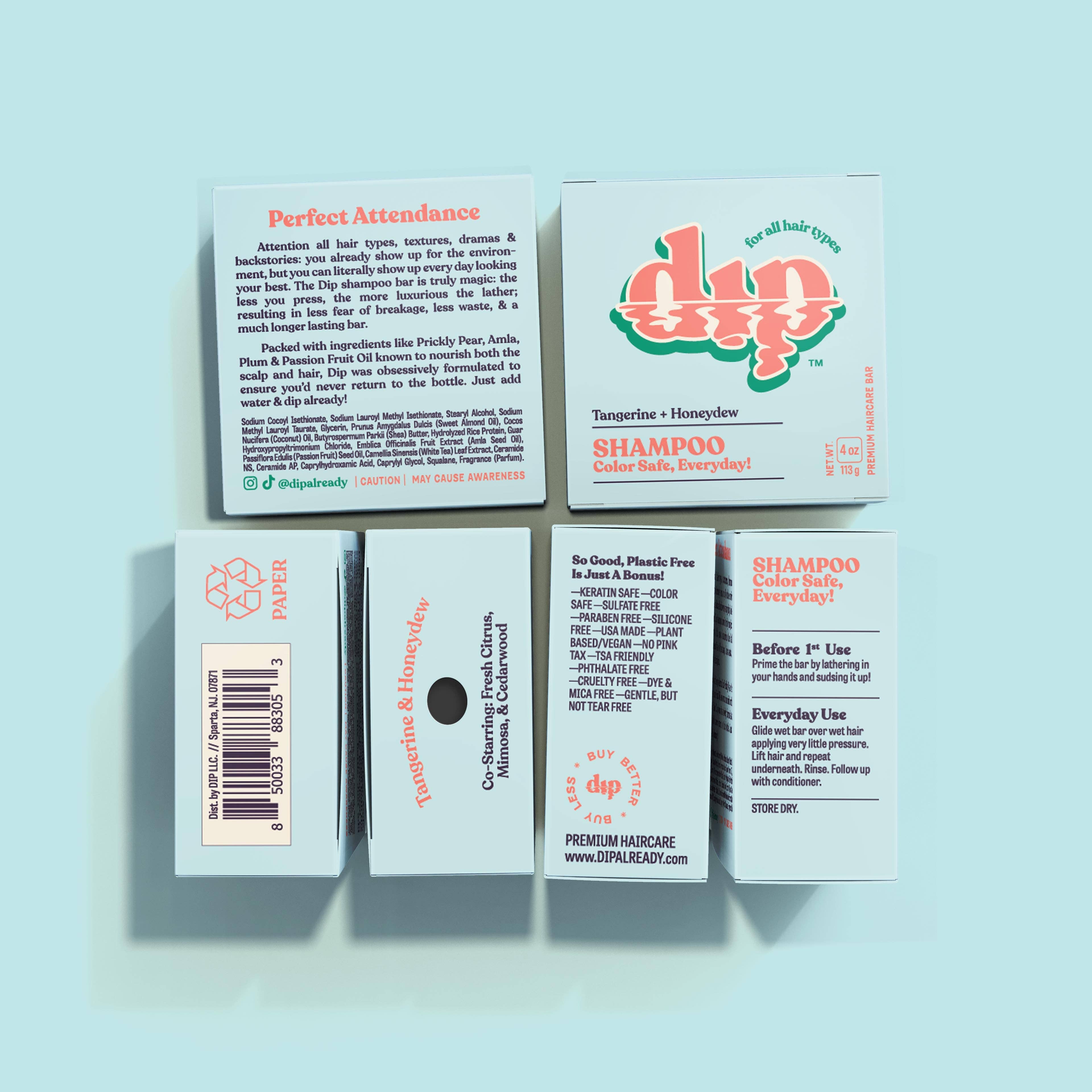 DIP Color Safe Shampoo Bar for Every Day - Tangerine & Honeydew