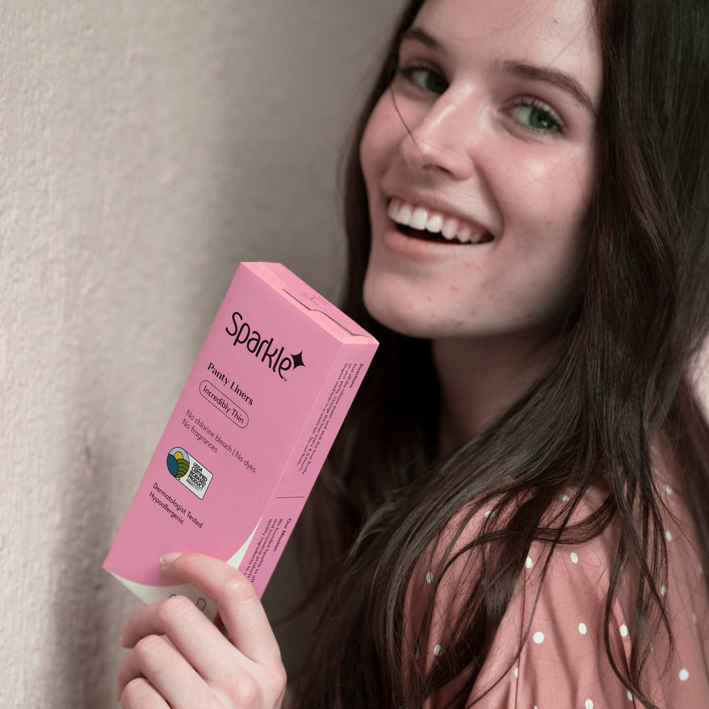 Sparkle Plant-based Panty Liners - 20ct - For Daily Wear