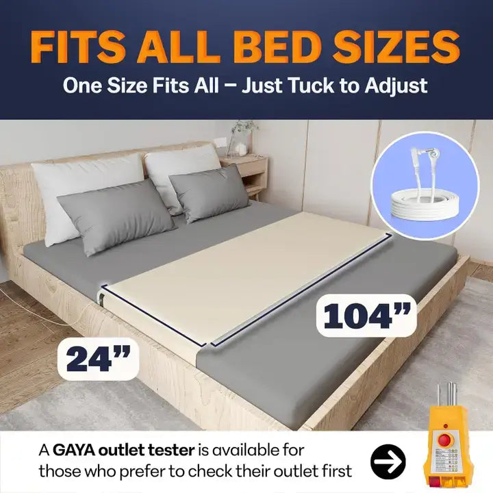 Grounding Flat Sheet - One Size (Gray / Off-White)