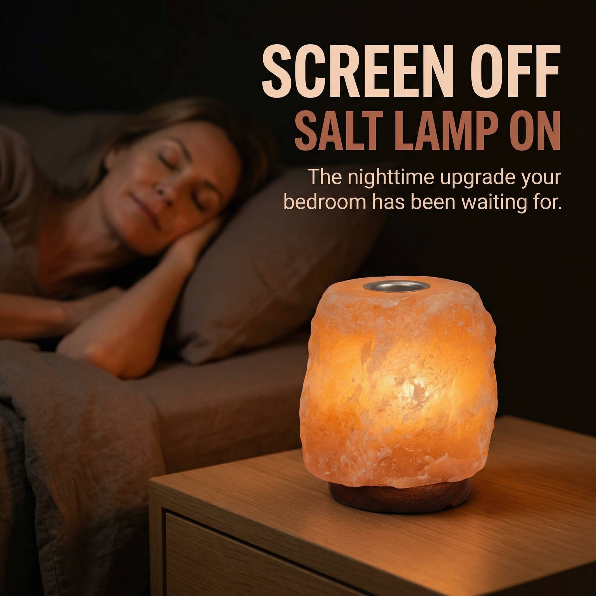 Himalayan Salt Lamp with Aromatherapy Tray