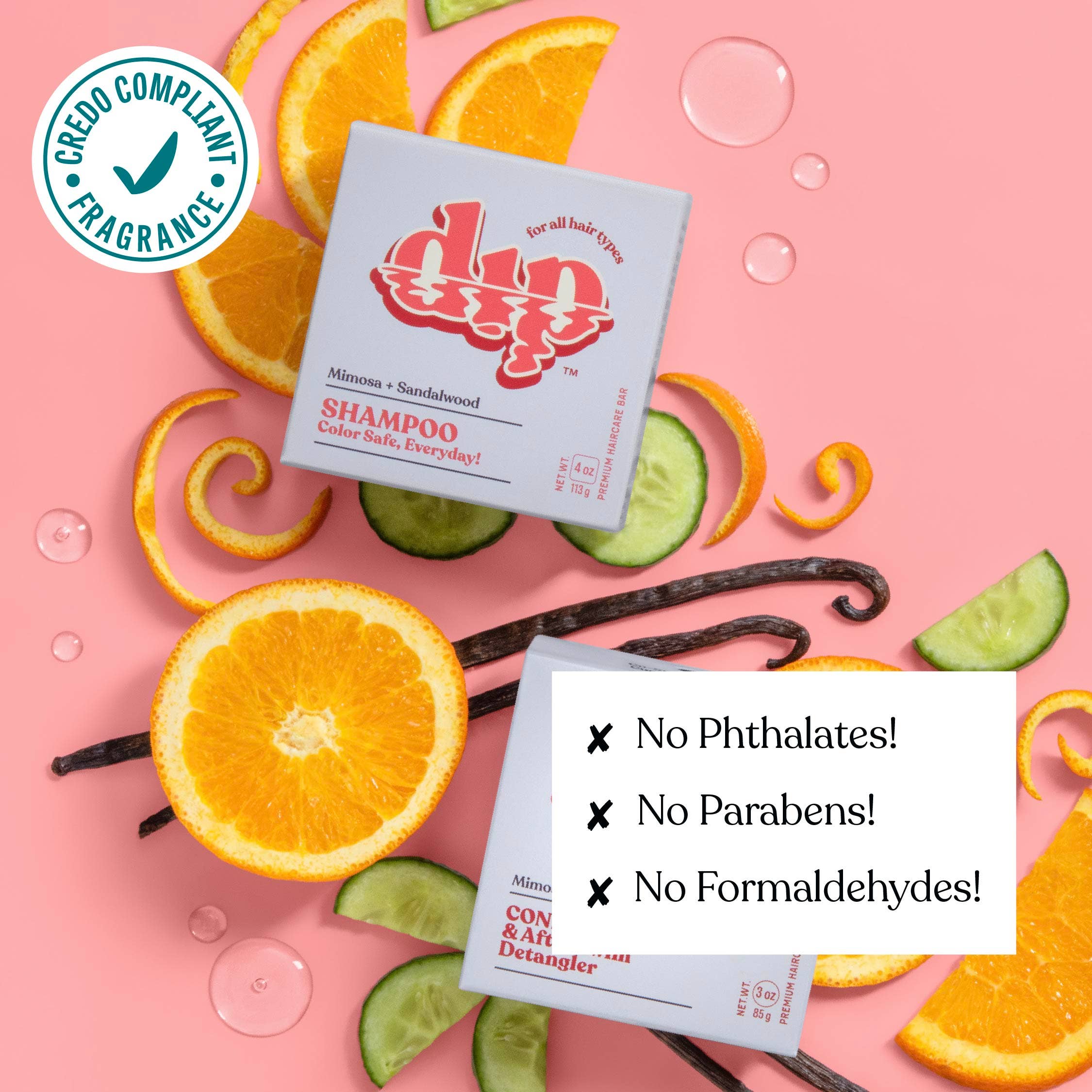 Dip Shampoo Bar: Color Safe, Everyday - Mimosa & Sandalwood
