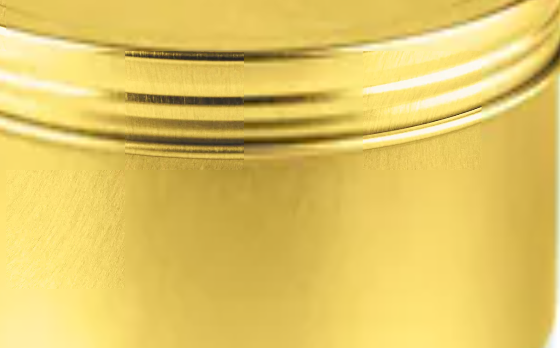 Gold Round Tin (for scrub and lotions)