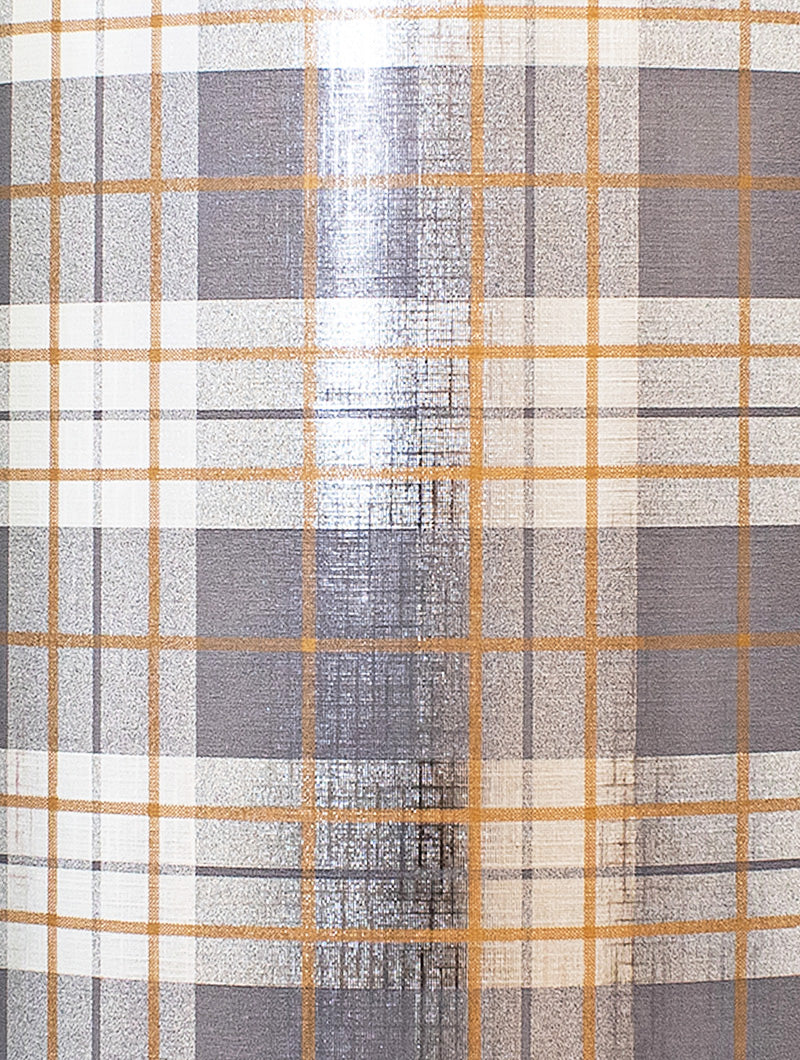Gold/Silver Plaid Wrapping Paper